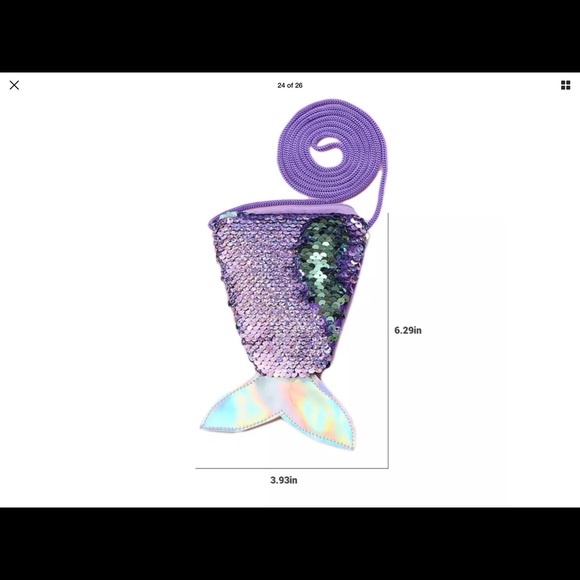 2 for15 New cute little mermaid purse - Picture 3 of 8